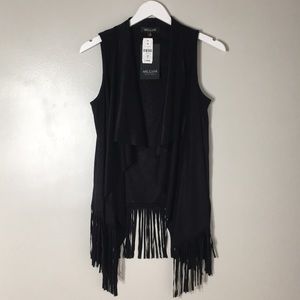 LF Mieeion Suedette Cardigan Vest
